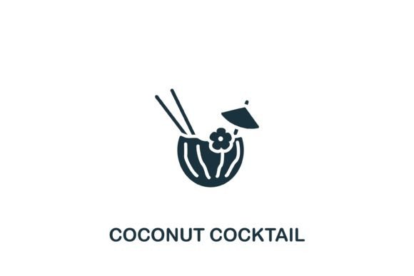 Download Coconut Cocktail Icon - Premium Resources
