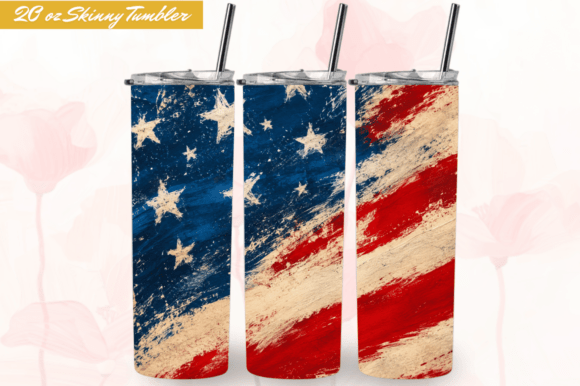 Download AMERICAN Vintage Flag 20oz Tumbler Wraps - Premium Resources