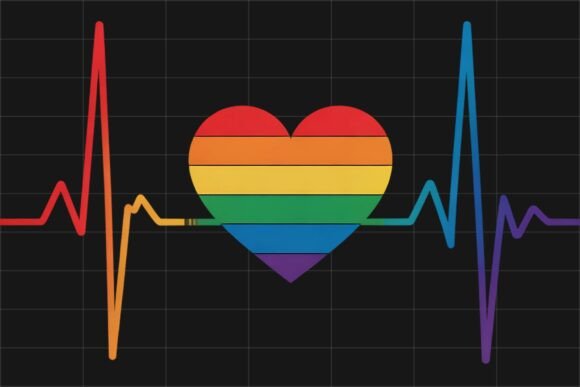 Download Heartbeat LGBTQ Gay Pride Rainbow PNG - Pride rainbow png Collection